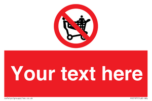 Custom No Climbing on Trolley Sign